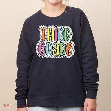 Third Grade Dalmatian Dots 3rd Dream Team Back To School Women's Sweatshirt