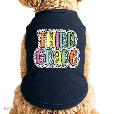 Third Grade Dalmatian Dots 3rd Dream Team Back To School Doggie Tank
