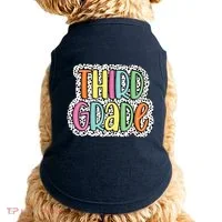 Third Grade Dalmatian Dots 3rd Dream Team Back To School Doggie Tank thumb 0