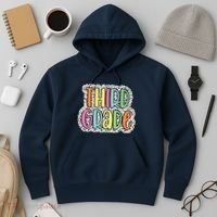 Third Grade Dalmatian Dots 3rd Dream Team Back To School Hoodie thumb 3