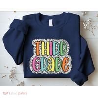 Third Grade Dalmatian Dots 3rd Dream Team Back To School Sweatshirt thumb 2