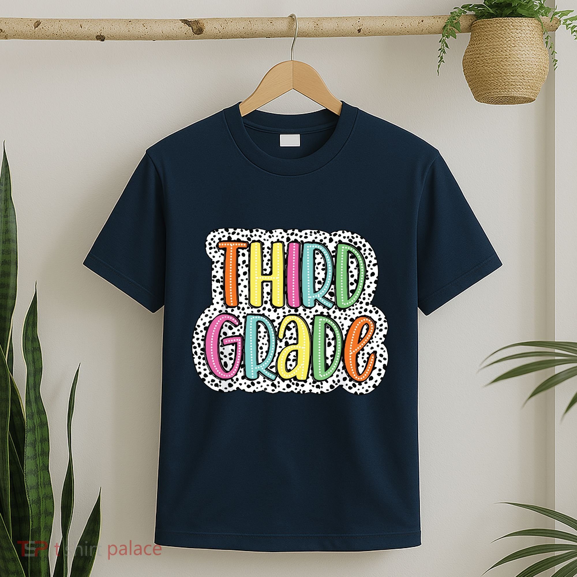 Third Grade Dalmatian Dots 3rd Dream Team Back To School T-Shirt