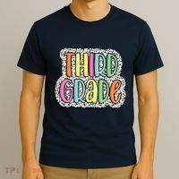 Third Grade Dalmatian Dots 3rd Dream Team Back To School T-Shirt thumb 3