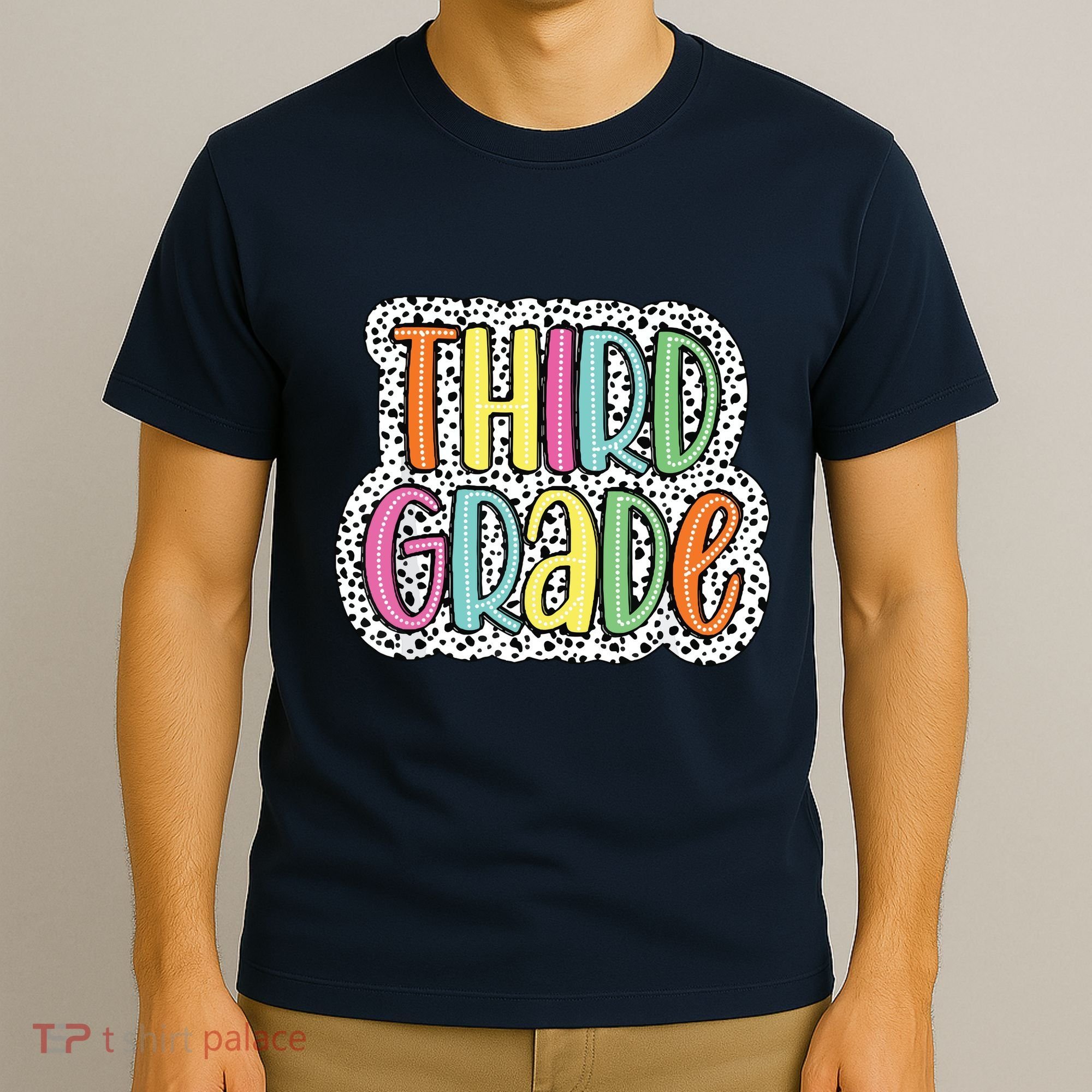 Third Grade Dalmatian Dots 3rd Dream Team Back To School T-Shirt