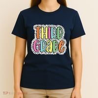 Third Grade Dalmatian Dots 3rd Dream Team Back To School T-Shirt thumb 4