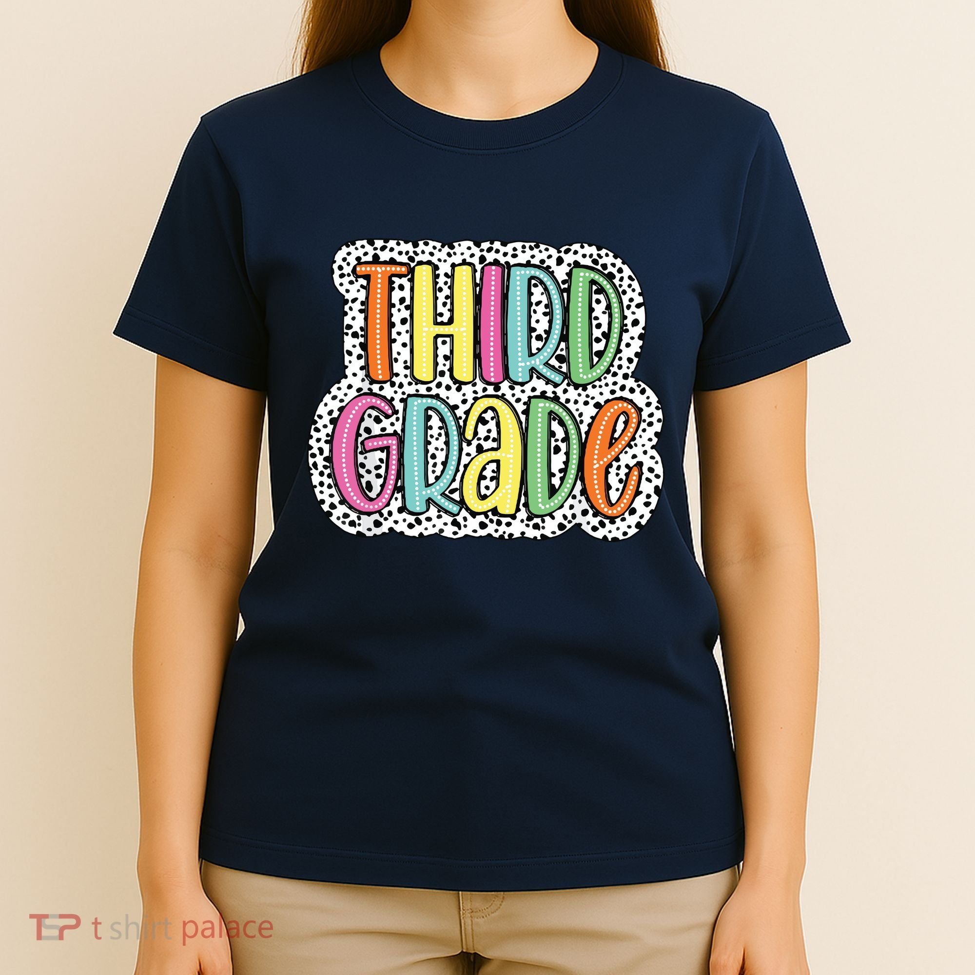 Third Grade Dalmatian Dots 3rd Dream Team Back To School T-Shirt