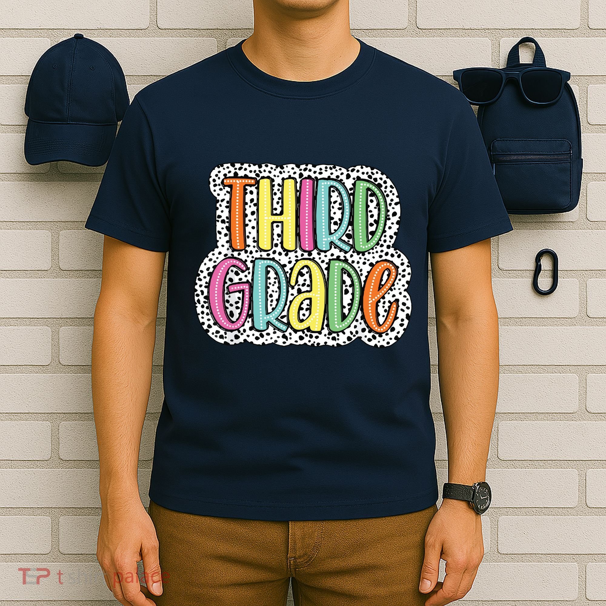 Third Grade Dalmatian Dots 3rd Dream Team Back To School T-Shirt