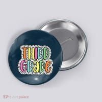 Third Grade Dalmatian Dots 3rd Dream Team Back To School Button thumb 0