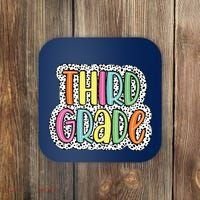 Third Grade Dalmatian Dots 3rd Dream Team Back To School Coaster thumb 0