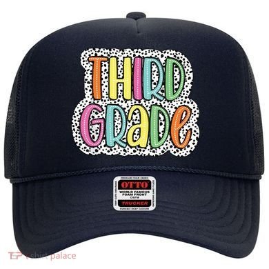 Third Grade Dalmatian Dots 3rd Dream Team Back To School Hat