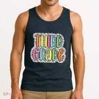Third Grade Dalmatian Dots 3rd Dream Team Back To School Tank Top thumb 3