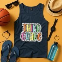Third Grade Dalmatian Dots 3rd Dream Team Back To School Tank Top thumb 4