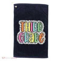 Third Grade Dalmatian Dots 3rd Dream Team Back To School Golf Towel thumb 0