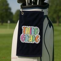 Third Grade Dalmatian Dots 3rd Dream Team Back To School Golf Towel thumb 2