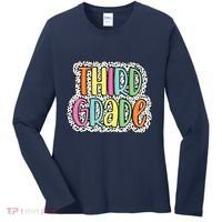Third Grade Dalmatian Dots 3rd Dream Team Back To School Women's Long Sleeve Shirt thumb 0