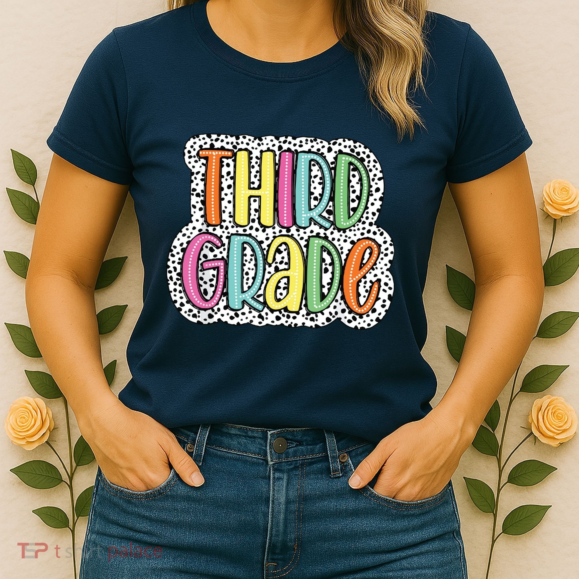 Third Grade Dalmatian Dots 3rd Dream Team Back To School Women's T-Shirt