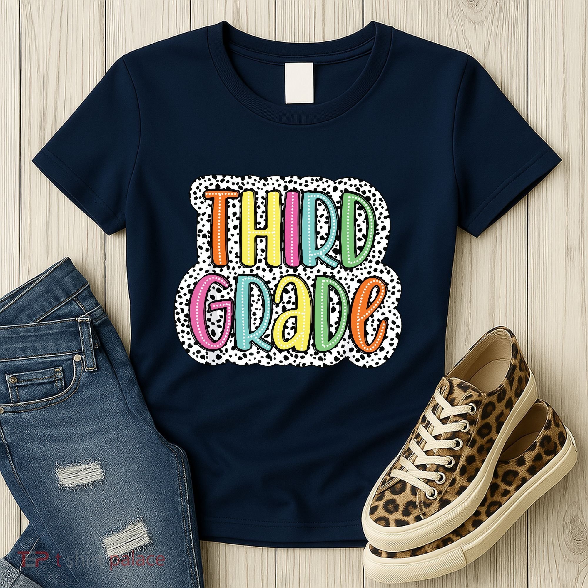 Third Grade Dalmatian Dots 3rd Dream Team Back To School Women's T-Shirt