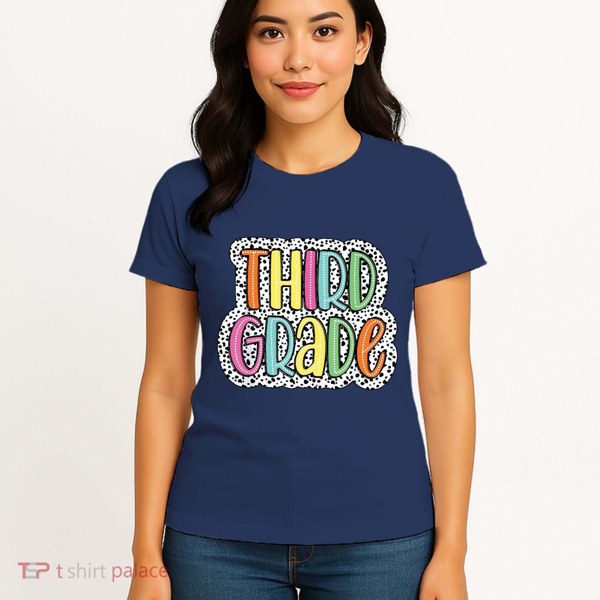 Third Grade Dalmatian Dots 3rd Dream Team Back To School Women's T-Shirt