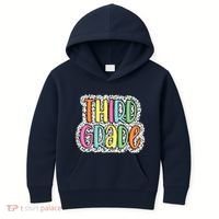 Third Grade Dalmatian Dots 3rd Dream Team Back To School Kids Hoodie thumb 0