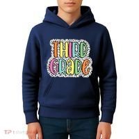 Third Grade Dalmatian Dots 3rd Dream Team Back To School Kids Hoodie thumb 4