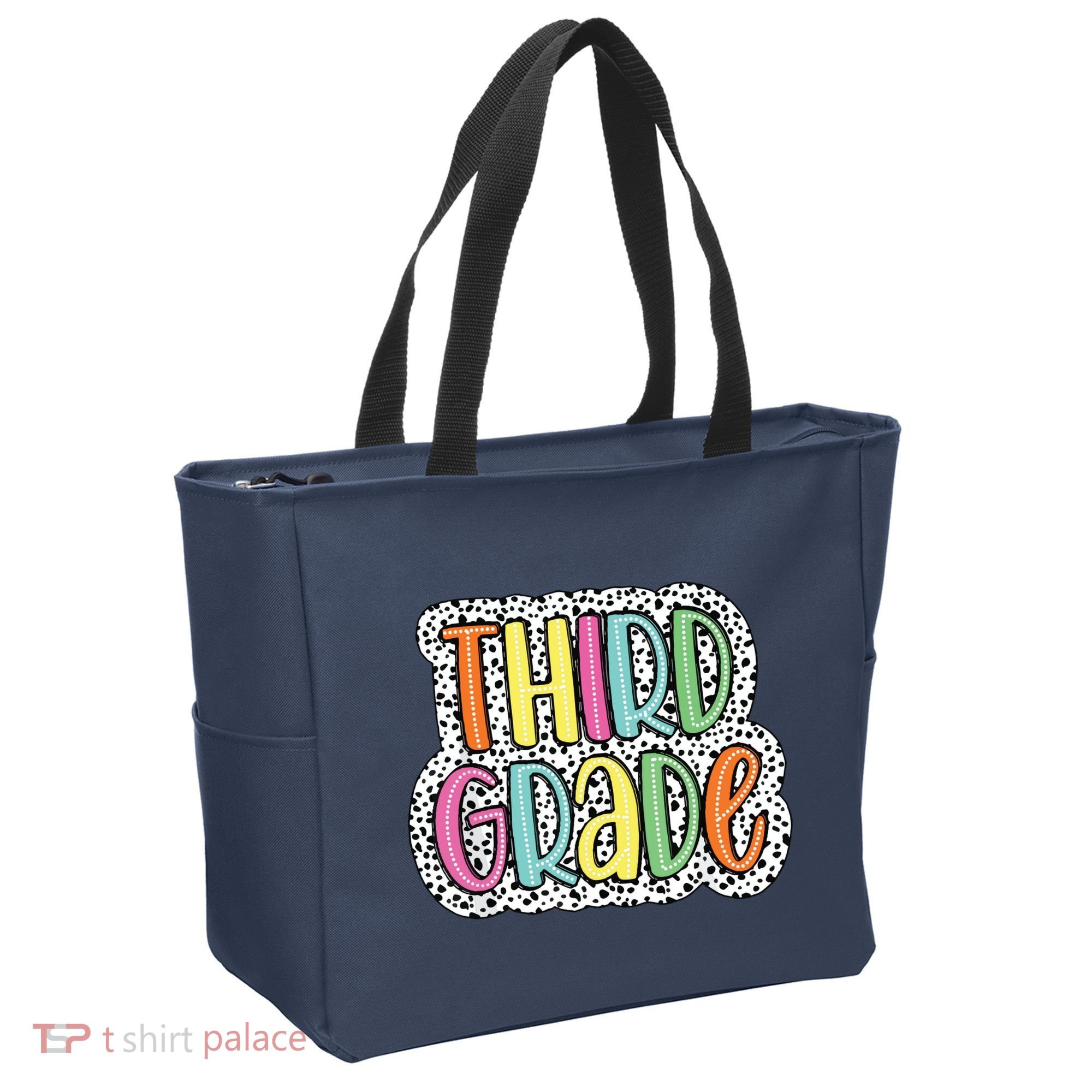 Third Grade Dalmatian Dots 3rd Dream Team Back To School Tote Bag