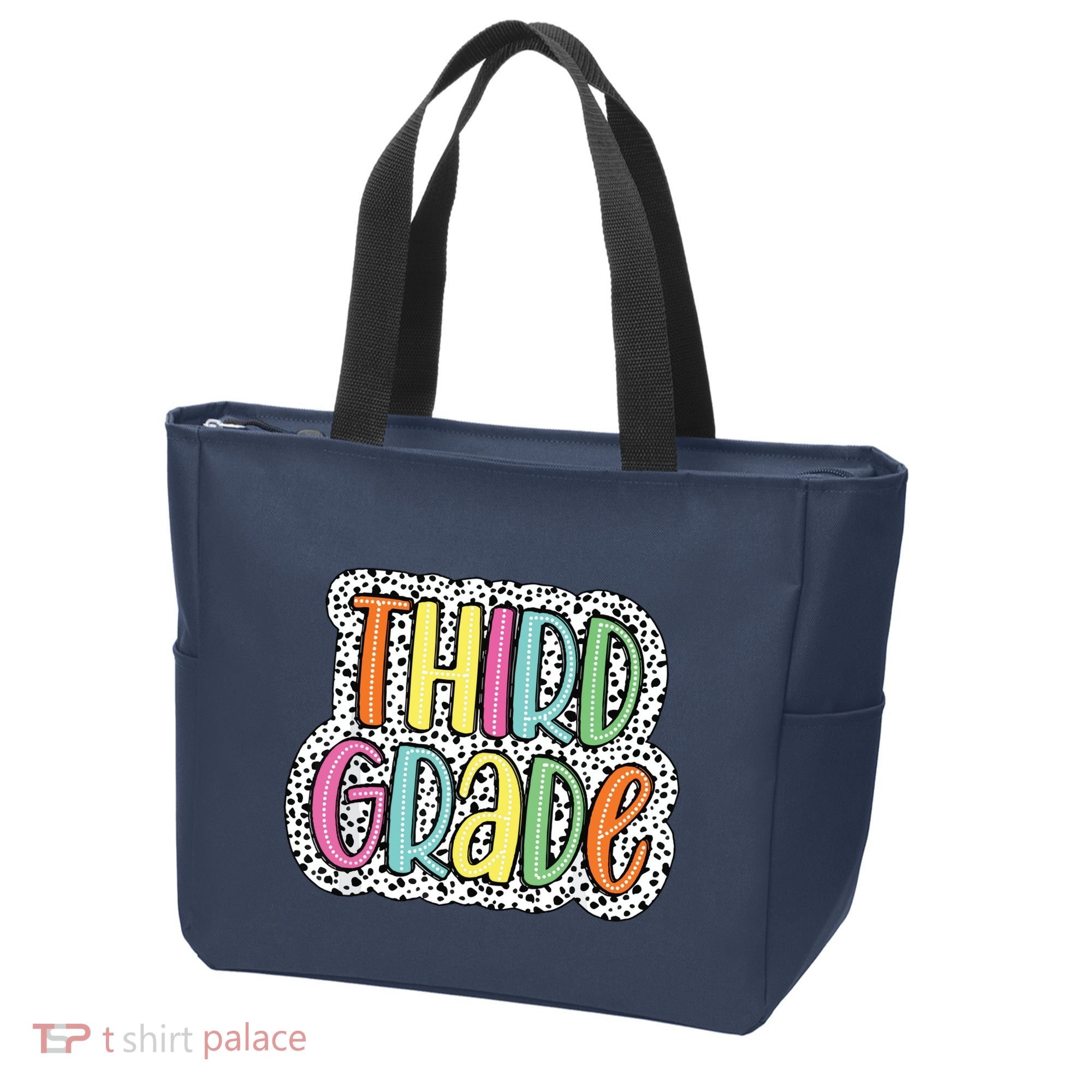 Third Grade Dalmatian Dots 3rd Dream Team Back To School Tote Bag