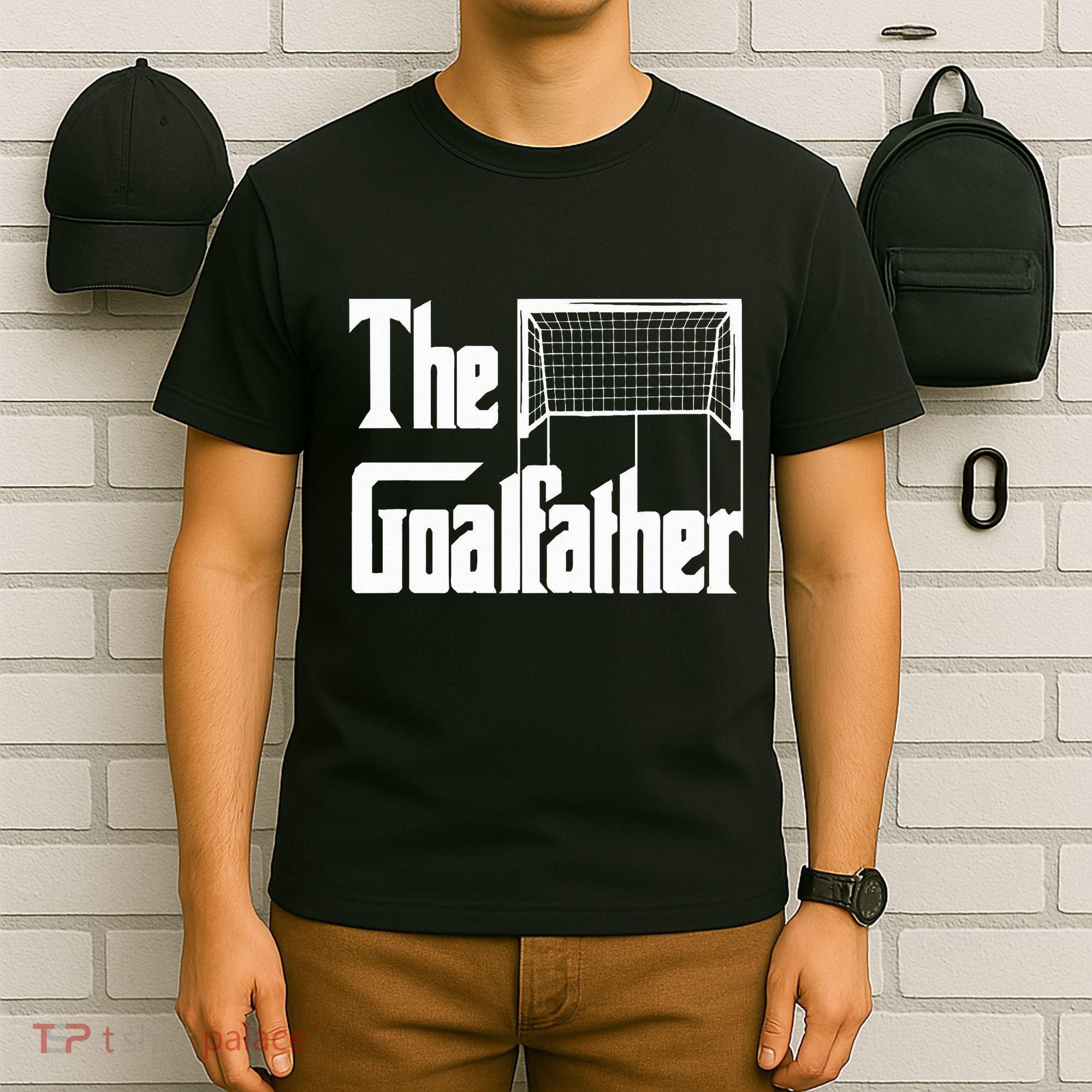 The Goalfather Dad Soccer Goalkeeper Goalie Coach T-Shirt