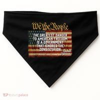 The Greatest Danger To American Freedom Thomas Jefferson USA-Made Doggie Bandana thumb 0