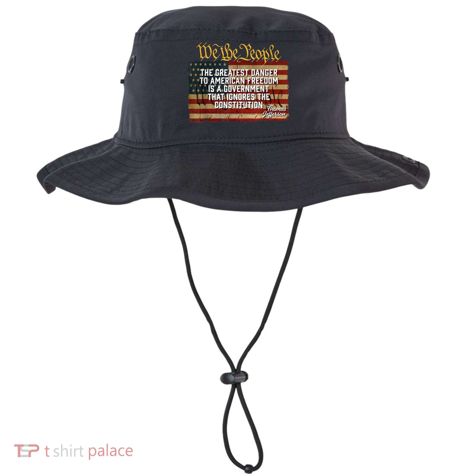 The Greatest Danger To American Freedom Thomas Jefferson Bucket Hat