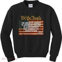 The Greatest Danger To American Freedom Thomas Jefferson Kids Sweatshirt thumb 0