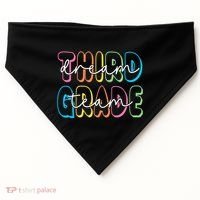 Third Grade Dream Team 3rd Grade Teacher Back To School USA-Made Doggie Bandana thumb 0