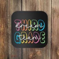 Third Grade Dream Team 3rd Grade Teacher Back To School Coaster thumb 0