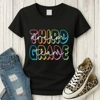 Third Grade Dream Team 3rd Grade Teacher Back To School Women's T-Shirt thumb 3