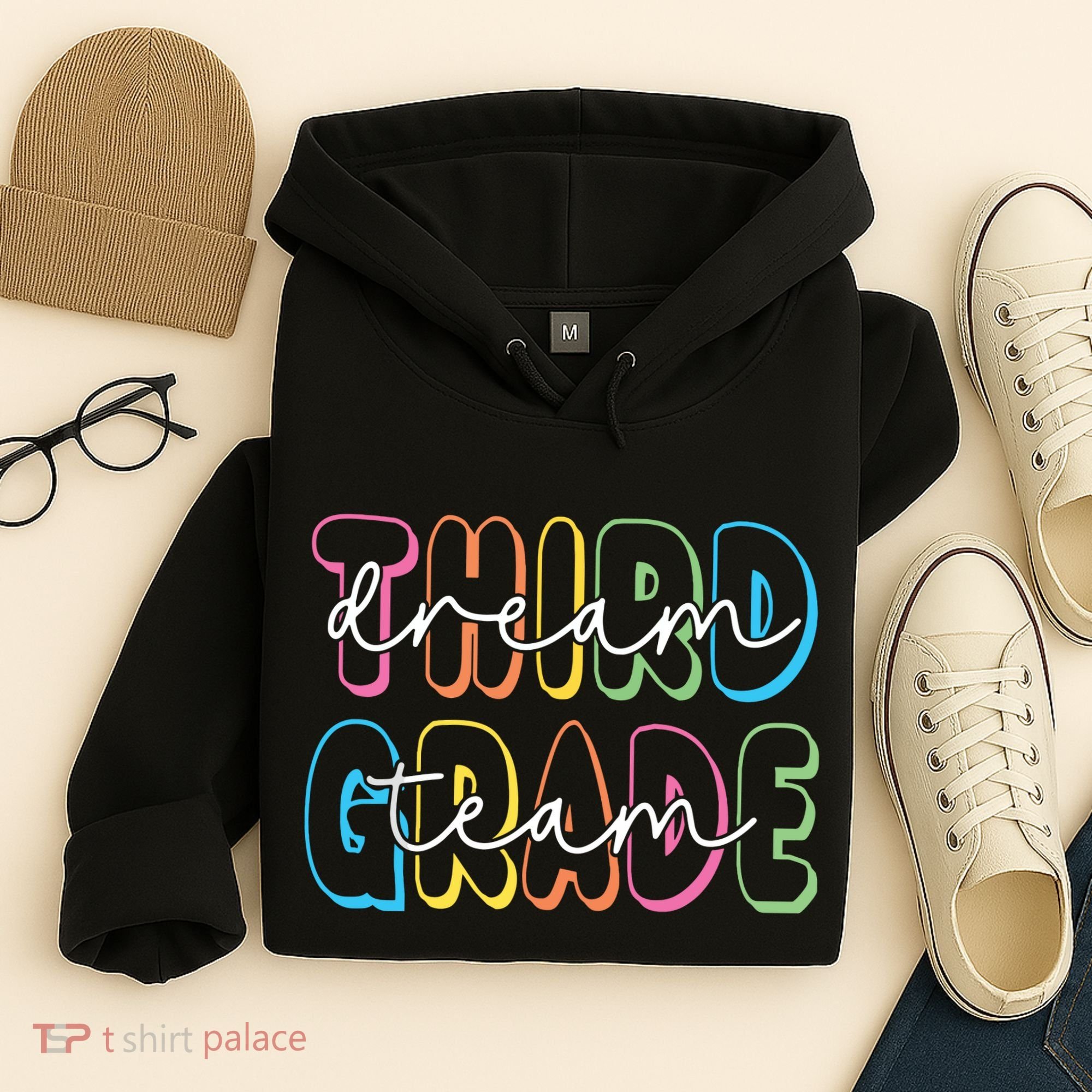 Third Grade Dream Team 3rd Grade Teacher Back To School Hoodie