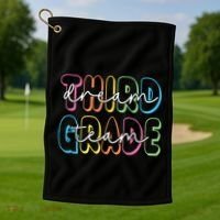 Third Grade Dream Team 3rd Grade Teacher Back To School Golf Towel thumb 1