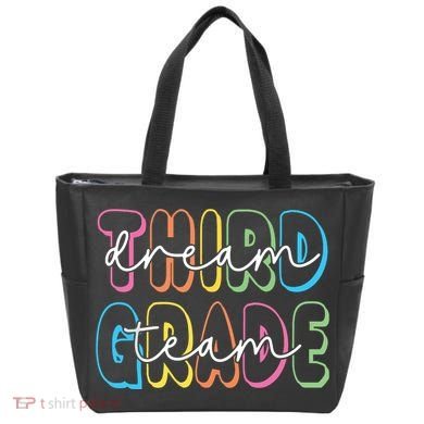 Third Grade Dream Team 3rd Grade Teacher Back To School Tote Bag