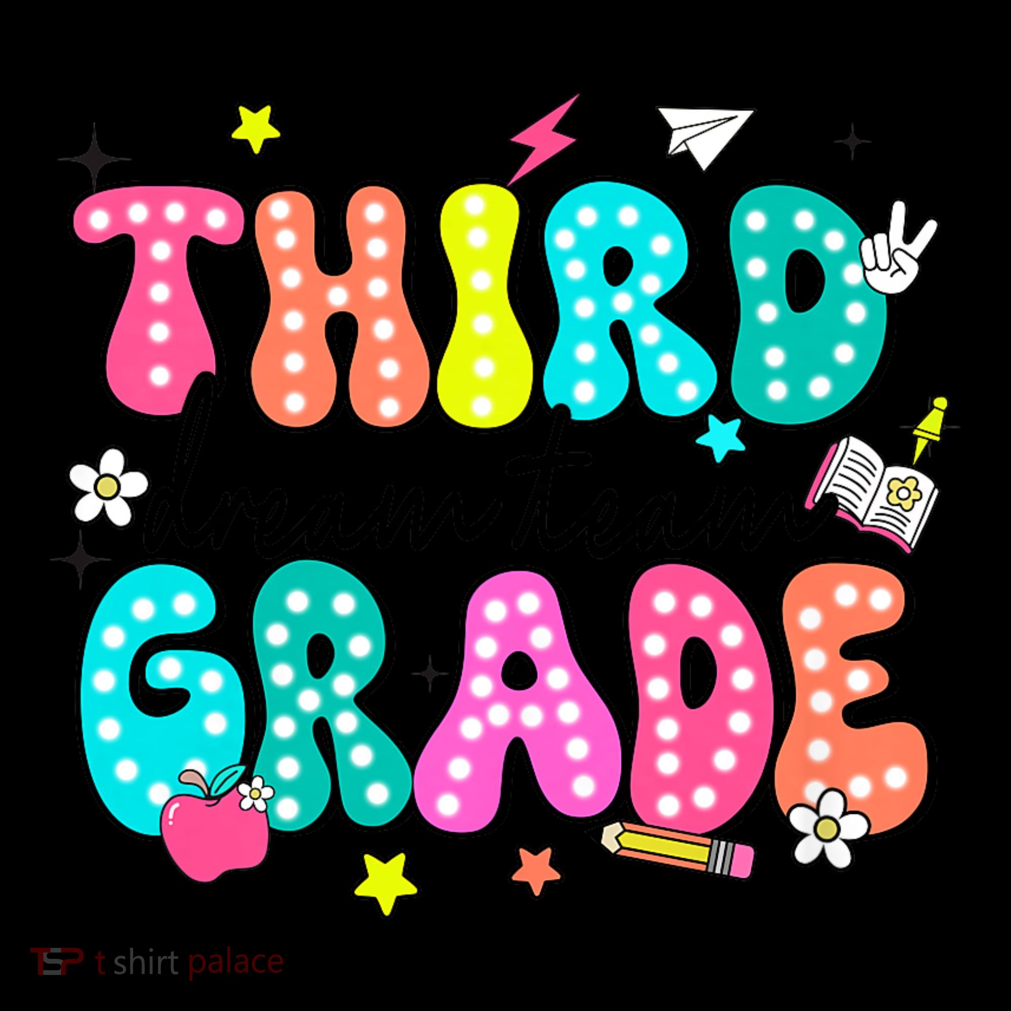 Third Grade Dream Team Back To School Teacher Students Coaster