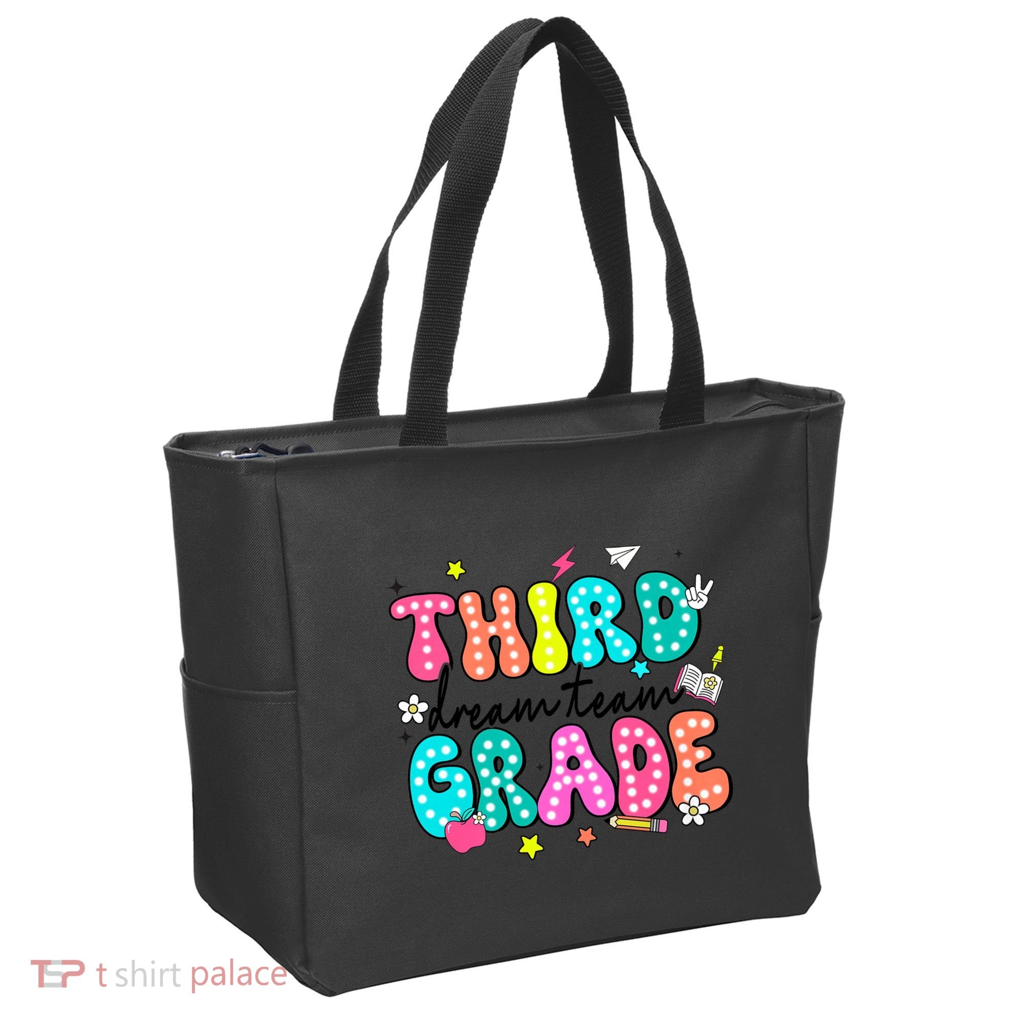 Third Grade Dream Team Back To School Teacher Students Tote Bag