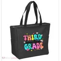 Third Grade Dream Team Back To School Teacher Students Tote Bag thumb 2