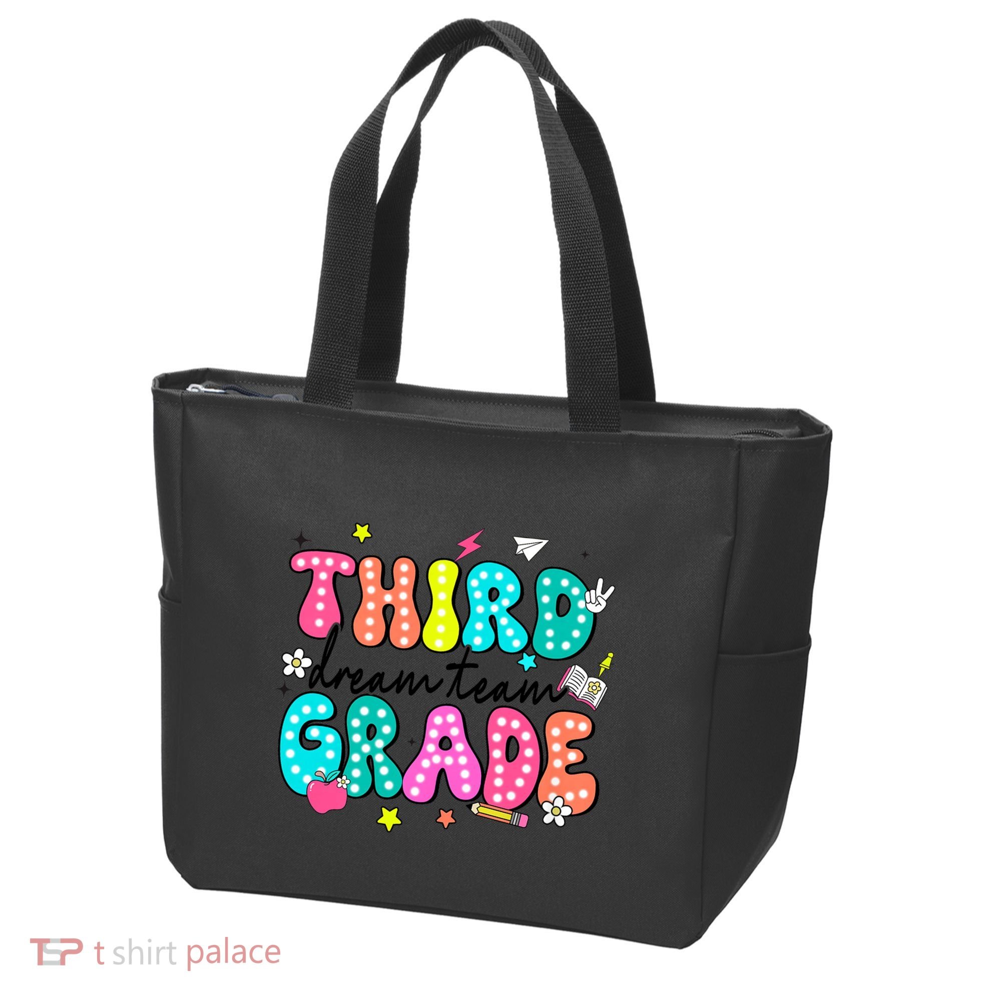 Third Grade Dream Team Back To School Teacher Students Tote Bag