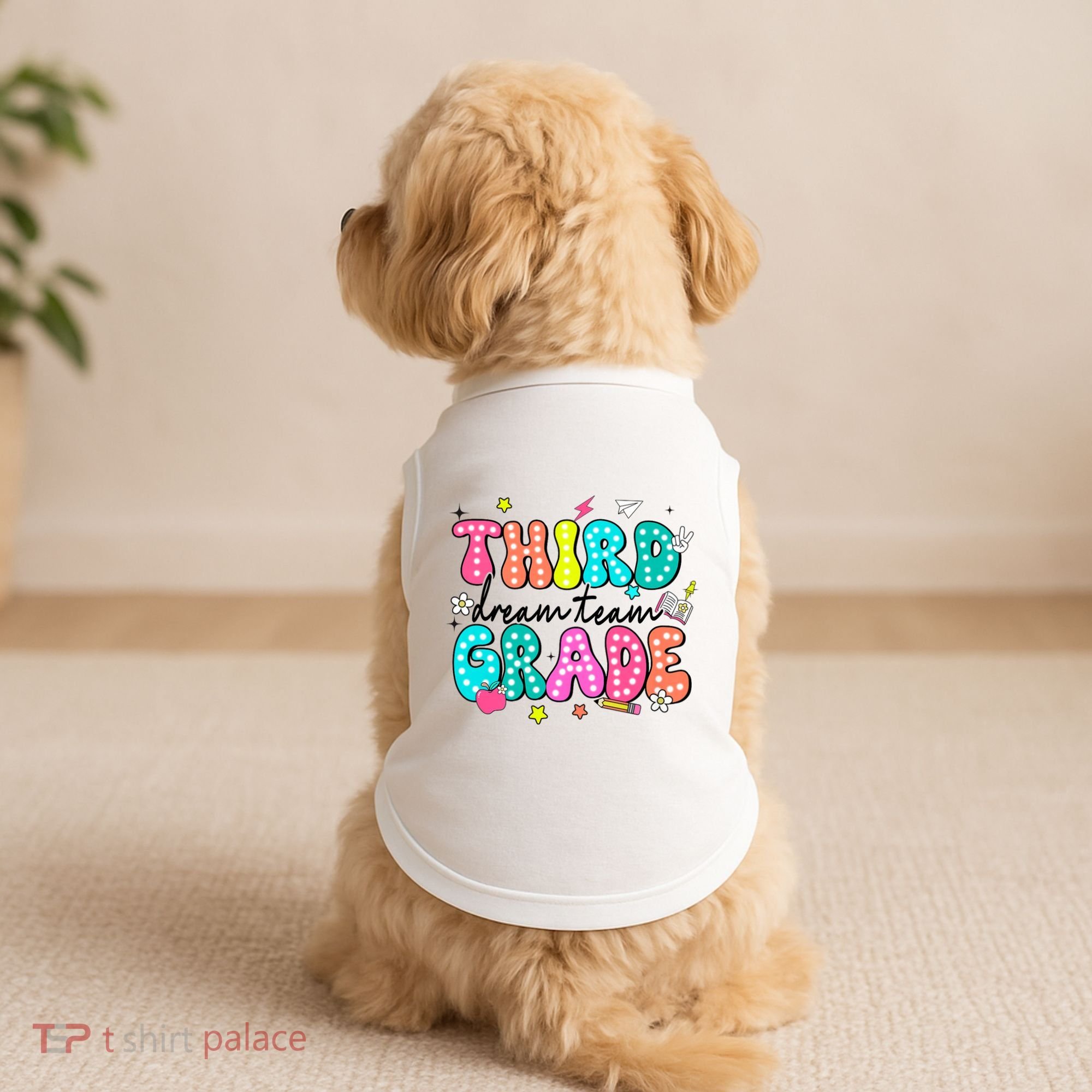 Third Grade Dream Team Back To School Teacher Students Doggie Tank