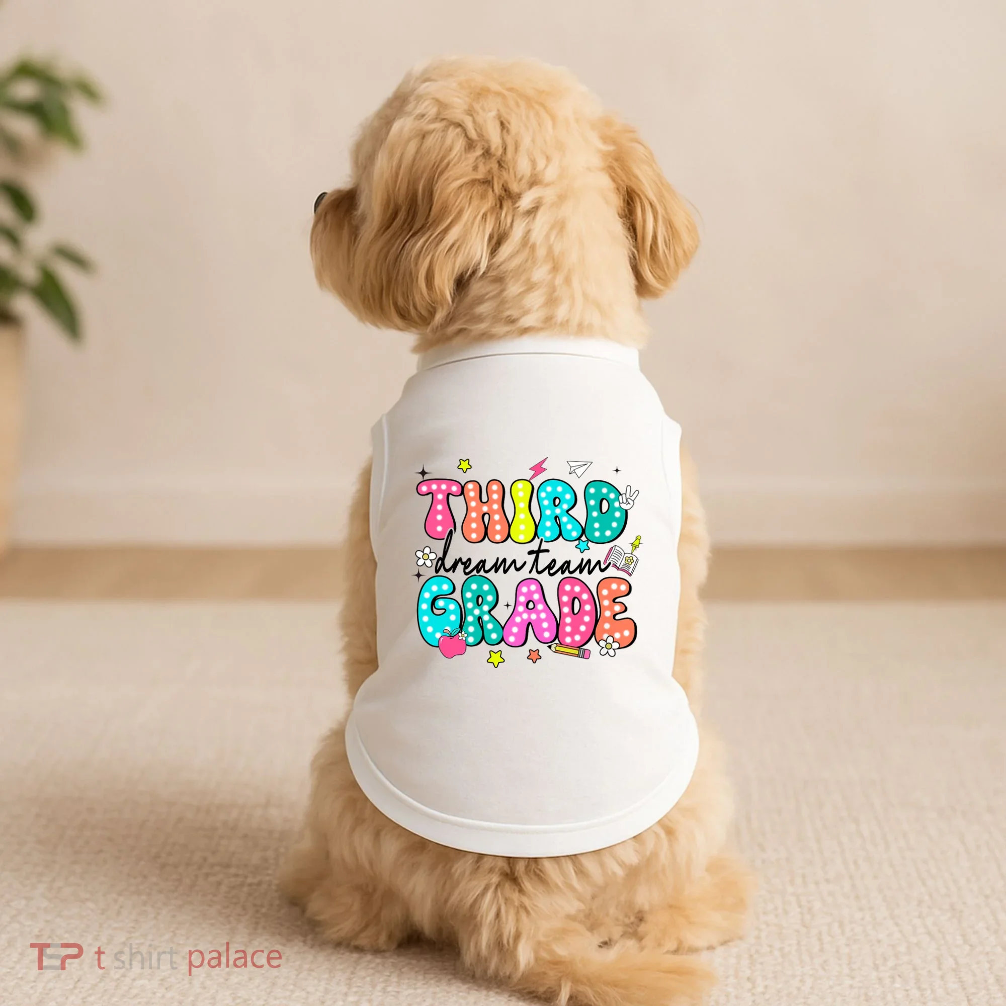 Third Grade Dream Team Back To School Teacher Students Doggie Tank