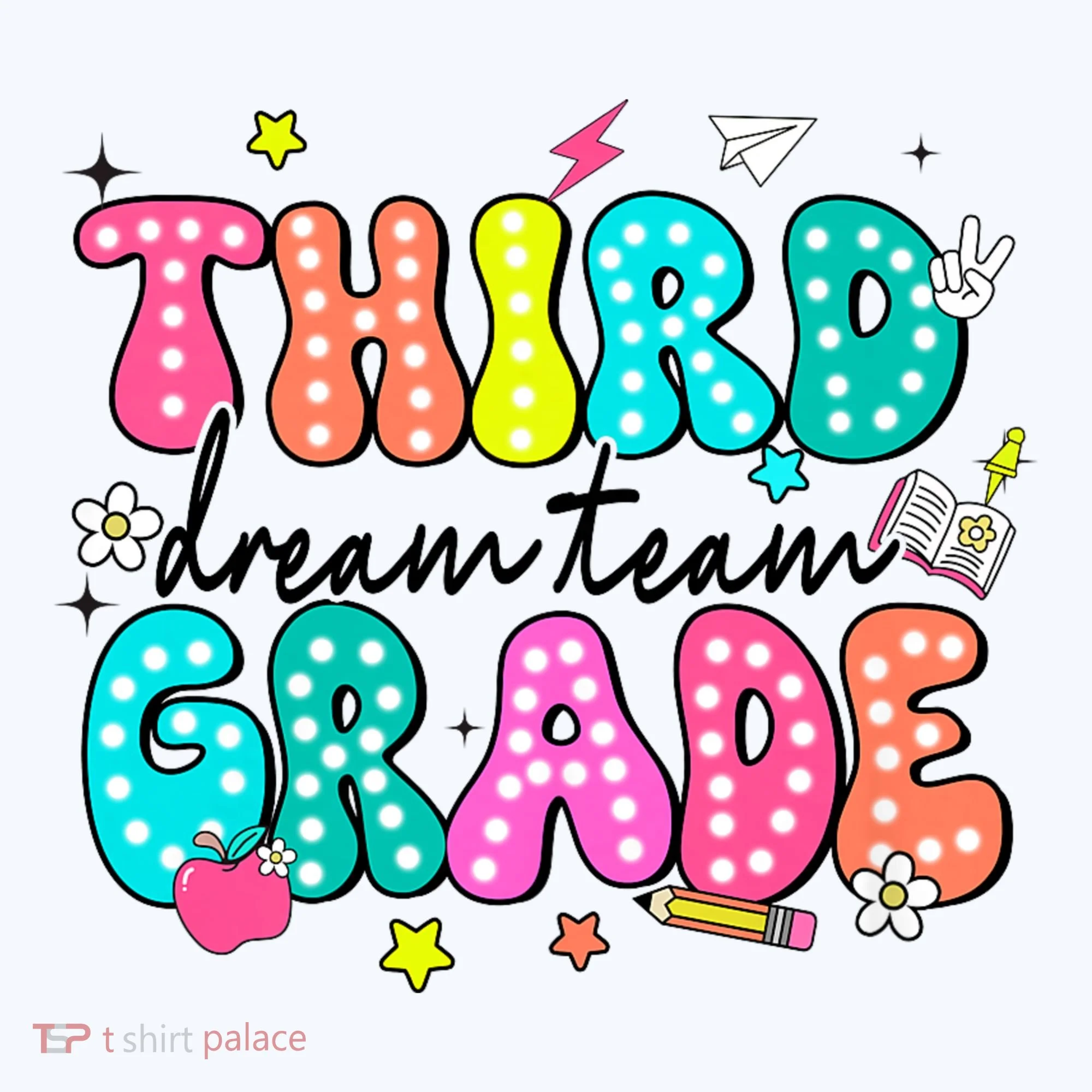Third Grade Dream Team Back To School Teacher Students Doggie Tank