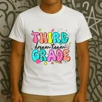 Third Grade Dream Team Back To School Teacher Students T-Shirt thumb 3