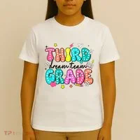 Third Grade Dream Team Back To School Teacher Students T-Shirt thumb 4