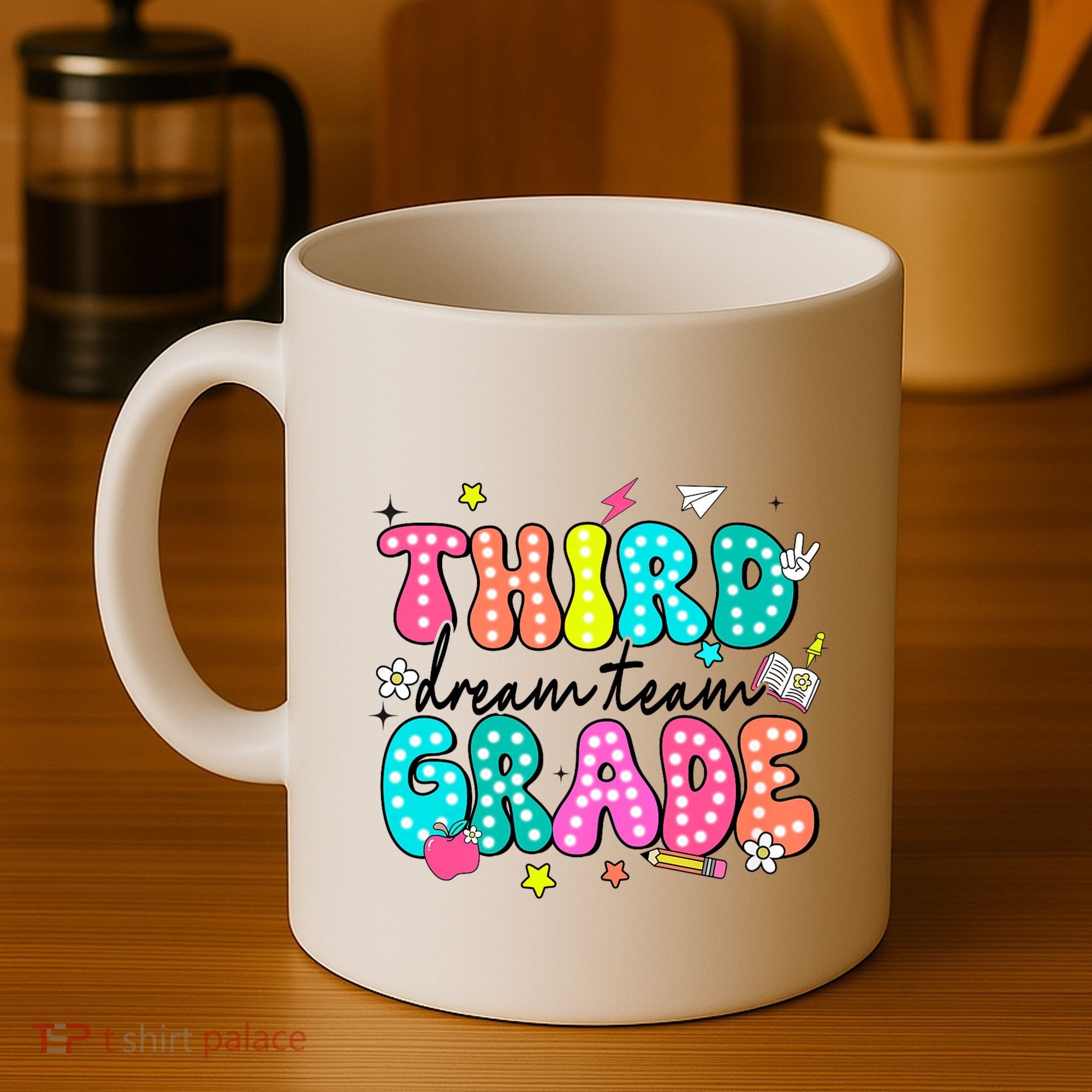 Third Grade Dream Team Back To School Teacher Students Coffee Mug