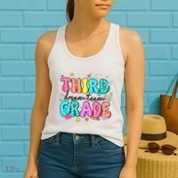Third Grade Dream Team Back To School Teacher Students Women's Tank Top thumb 2