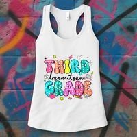 Third Grade Dream Team Back To School Teacher Students Women's Tank Top thumb 3