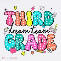 Third Grade Dream Team Back To School Teacher Students Baby Bodysuit thumb 2