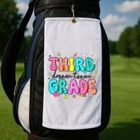 Third Grade Dream Team Back To School Teacher Students Golf Towel thumb 2
